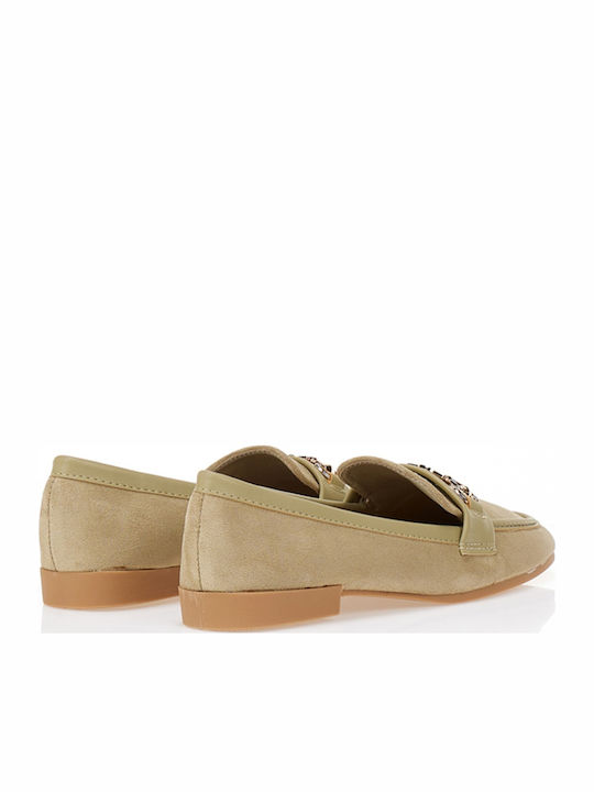Women's Loafers in Green Color