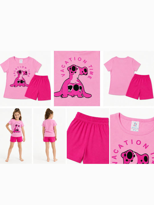 Natura Kids Summer Pinkfuchsia Pajamas Stitch