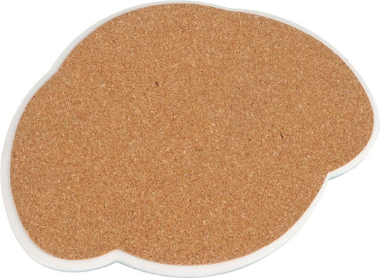 Excellent Houseware Coasters Set De Suporturi Pentru Pahare Metalic Cu Suport Bej 4 Bucăți