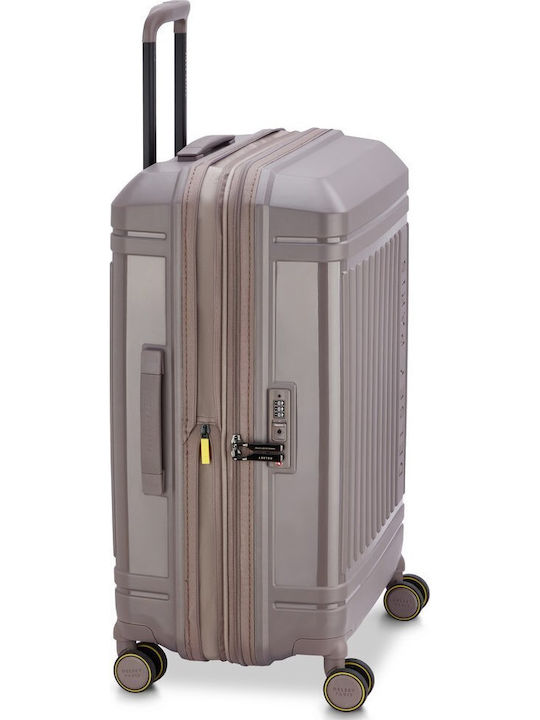 Delsey Lutece Medium Hard Suitcase Beige Height 69cm