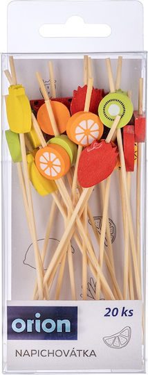 Bamboo Fruit Snack Toothpicks 12 Cm 20 Pcs