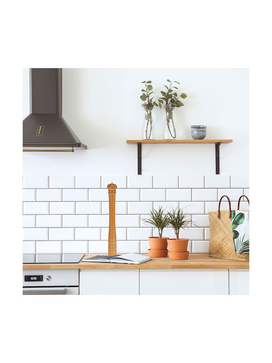 Relaxdays Handbetriebene Salz- und Pfeffermühle Hölzern 6cm