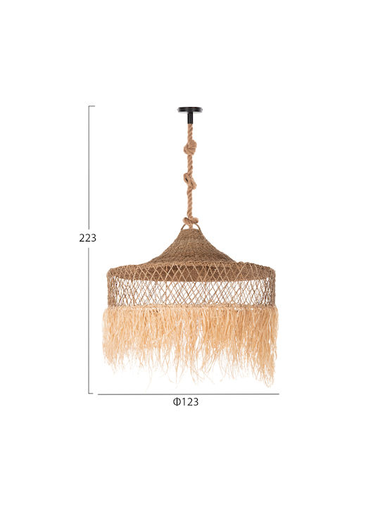 Deckenleuchte Hängend C11918 Seil Imitation Palmen Seagrass Φ123χ223υεκ 123x123x223 cm