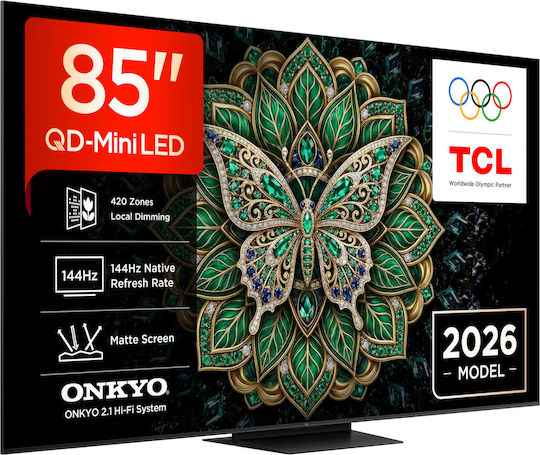 TCL Smart TV 85" 4K UHD QD-Mini LED C6K Pro HDR (2026) 85C6K Pro