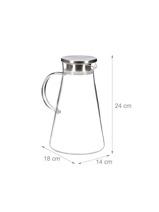 Relaxdays Carafă De Servire Din Sticlă 1800ml
