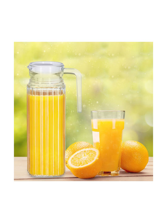 Relaxdays Glass Serving Jug 1000ml