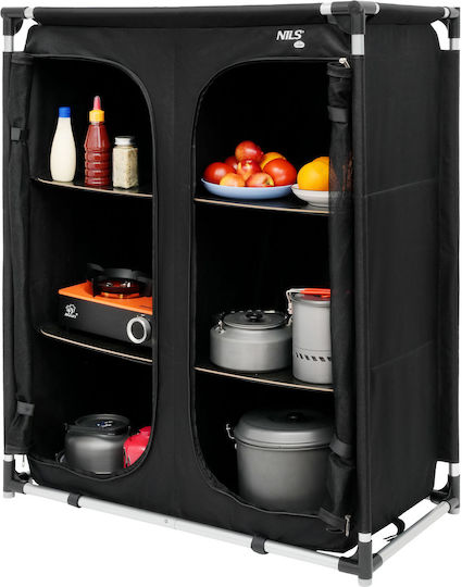 Nils Aluminium Garderobe für Camping Zusammenklappbar 82x47x105cm