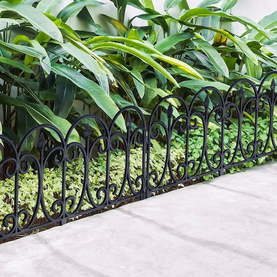 Vilde Black Garden Fence 60x33cm 4 Pcs Vilde 339504