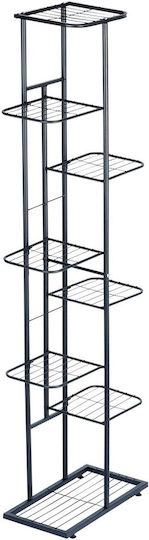 Vilde 8-tier Metal Flower Stand Black 153 Cm