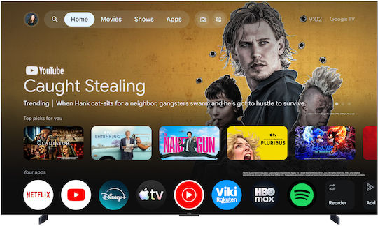 TCL Smart Τηλεόραση 98" 4K UHD SQD-Mini LED C7L HDR (2026) 98C7L