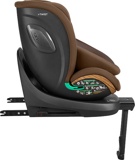 Kikka Boo I-Twist Car Seat i-Size with Isofix Coffee