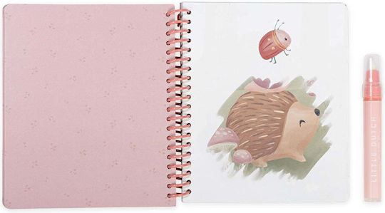 Little Dutch Colouring Book Water Reveal Rosa Fairy Garden