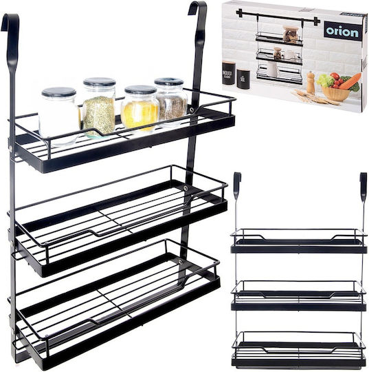 Orion Pendant Metal Shelf 32x11x46cm Black