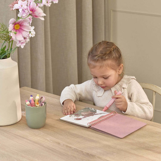 Little Dutch Colouring Book Water Reveal Rosa Fairy Garden