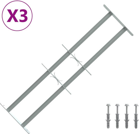 vidaXL Κάγκελο 3τμχ