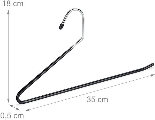 Kremastra Dulap Anti-Alunecare pentru Pantaloni Metalică Argintie 10021075_312 12 Bucăți