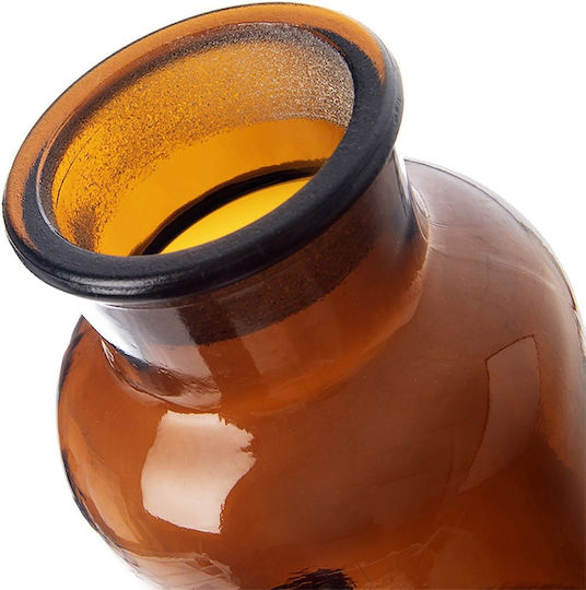Orion Μπουκάλι Νερού Γυάλινο με Φελλό Καφέ 500ml
