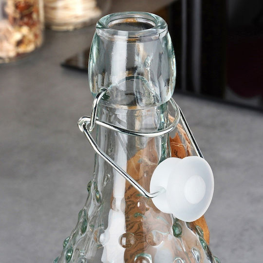 Orion Sticlă De Apă Din Sticlă Cu Clemă Transparentă 1000ml
