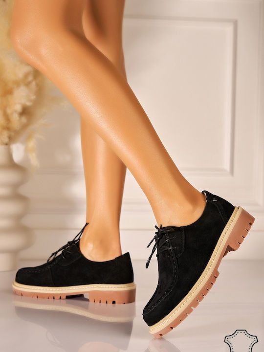 Damen Oxfords in Schwarz Farbe