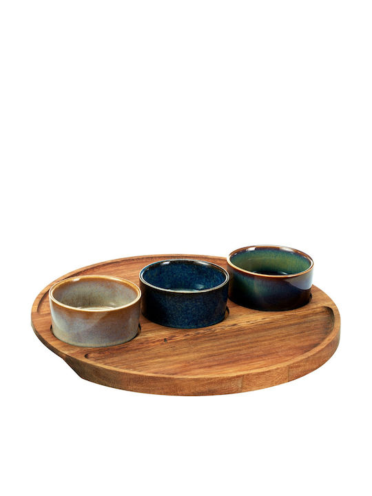 Excellent Houseware Κεραμική Ορντεβιέρα 3 Θέσεων με Βάση Μπεζ Π25xΜ25xΥ4.5cm 4τμχ Excellent Houseware Κεραμική Ορντεβιέρα 3 Θέσεων με Βάση Μπεζ Π25xΜ25xΥ4.5cm 4τμχ