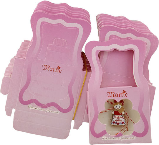 Packaging Martisor Bracelet Flippy Set 200 Pieces Brooch Boxes Handbag Model Dark Pink