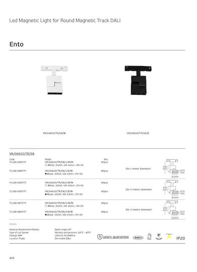 VK Lighting LED Γραμμικό Φωτιστικό Οροφής 3W Θερμό Λευκό