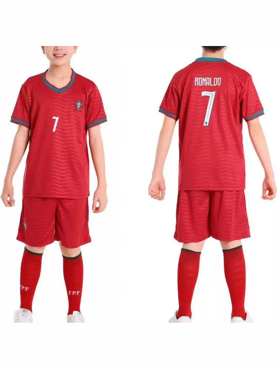 King Ανδρικό Σετ Ποδοσφαίρου Ronaldo Mundial 2026 Εθνικής Πορτογαλίας Home