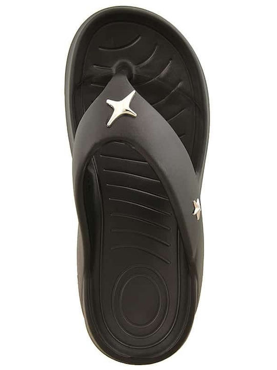 Sandale Casual Damă Flatforme Negre 260268-Negru