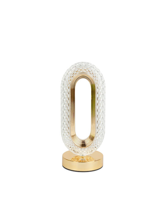 Alista Home Plastice Lampă de Masă cu Abajur Auriu și Bază