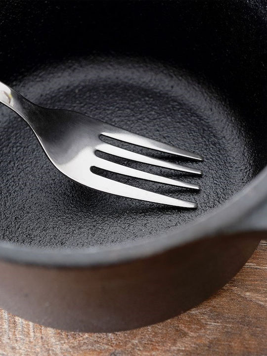 Excellent Houseware Set Furculițe Fructe/Desert Inox Gri 14cm 6 Bucăți