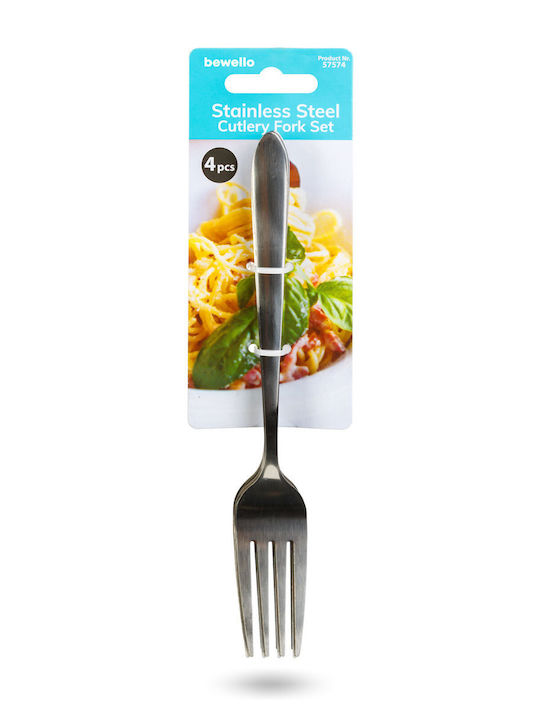 Alista Home Set Furculițe Alimentare Inox Gri 18.8cm 4 Bucăți