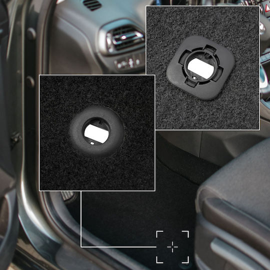 Basic Velour Mats Black Honda Civic Ix Hatchback 39cm 2012