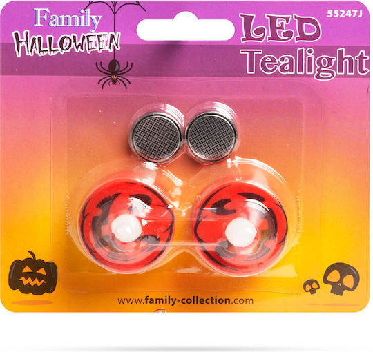 Alista Home Lămpi Decorative Pentru Masă LED Alb Cald Dovleac 2 Buc 4.8x4.6x3.3 cm