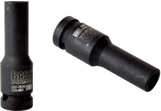 10 mm Schlag-Stecknuss 1/2" Lang