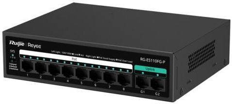 Ruijie Reyee Unmanaged L2 PoE Switch με 8 Θύρες Gigabit (1Gbps) Ethernet