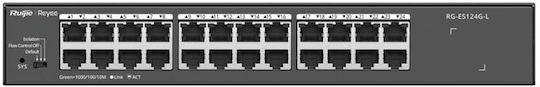 Ruijie Reyee Unmanaged L2 Switch με 24 Θύρες Gigabit (1Gbps) Ethernet