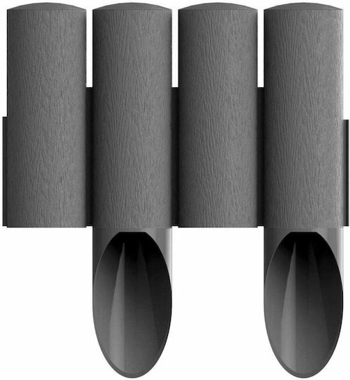 Cellfast Kunststoffgartenbordüre in Gray Farbe 15.5cm x 2.3m