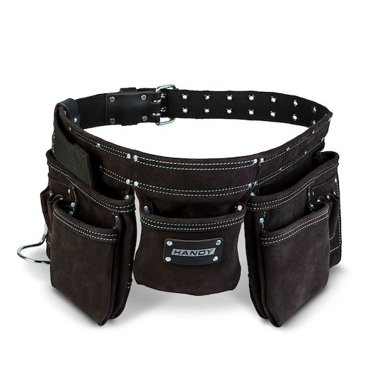 Professioneller Leder Werkzeuggürtel Mit 7 Taschen Hammerhalter 600x200 Mm