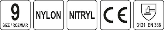 Yato No.9 Arbeitshandschuhe Weiß Nitril 1Stück
