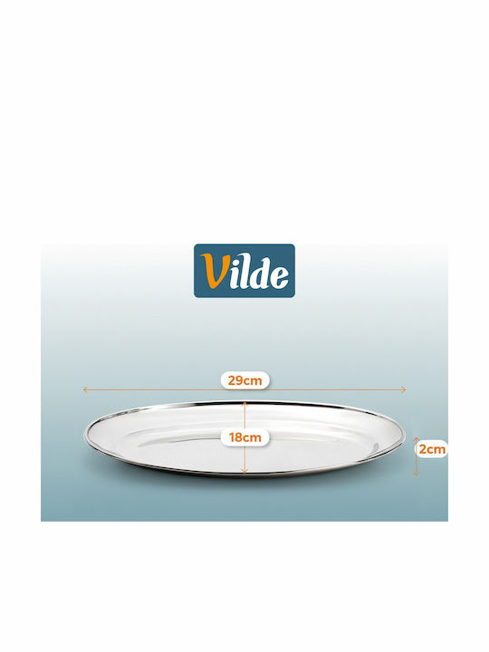 Vilde Πιατέλα Σερβιρίσματος Οβάλ Ανοξείδωτη Γκρι 29x18εκ. 3τμχ Vilde Πιατέλα Σερβιρίσματος Οβάλ Ανοξείδωτη Γκρι 29x18εκ. 3τμχ
