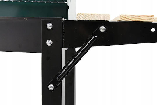 Master Grill & Party Ανοξείδωτη Φορητή Ψησταριά Κάρβουνου 53x27εκ.