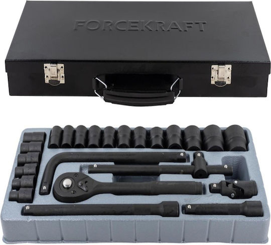 Rockforce Комплект От 20 Части Гедоре 1/2" 8-32мм