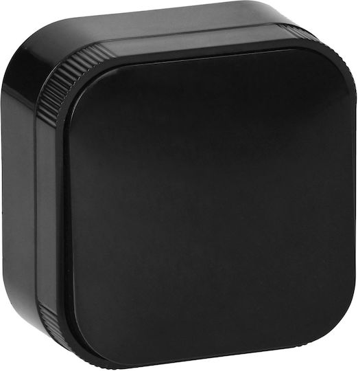 Orno Wall-Mounted Single Switch with Frame Black