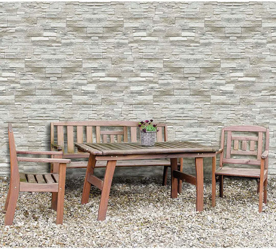 Wall Cladding Cement Fresco 35x11cm Light Brown