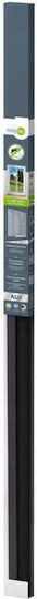 Plus Door Mosquito Net Screw Mounted Aluminum Gray With Frame 215x100cm