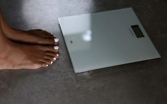 OK. Digitale Badezimmerwaage 150kg Weiße