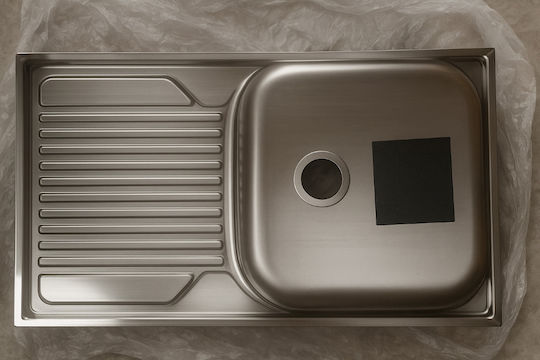 Deante Drop-In Küchenspüle Inox M80xB50cm Graues