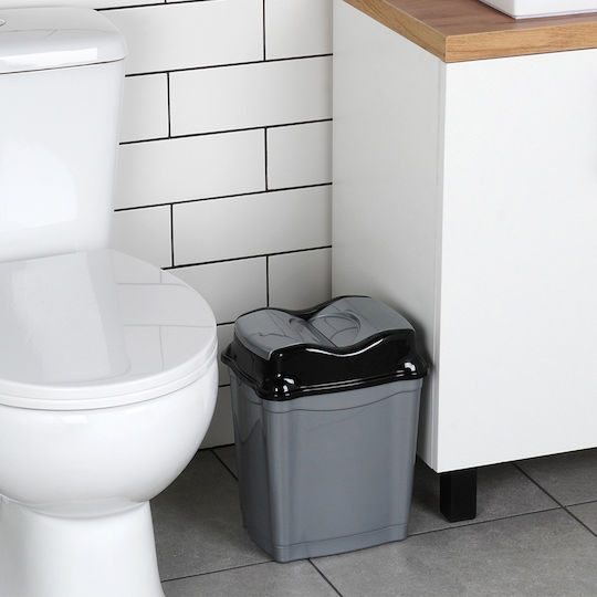 Orion Plastic Bathroom Bin 9l Gray