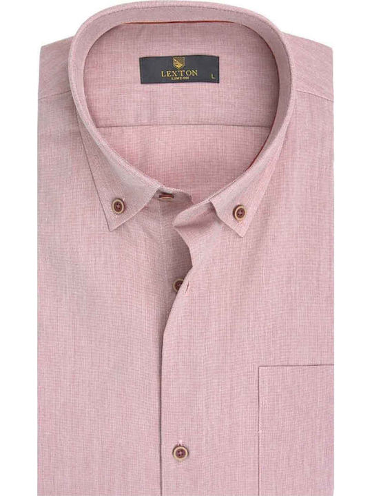 Long Sleeve Shirt in Regular Fit Pink
