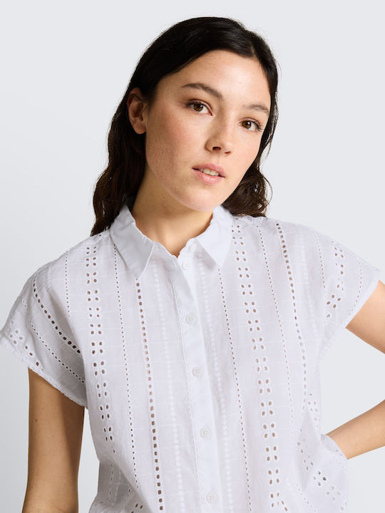 Short Sleeve Women's Shirt White